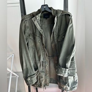 Green utility jacket